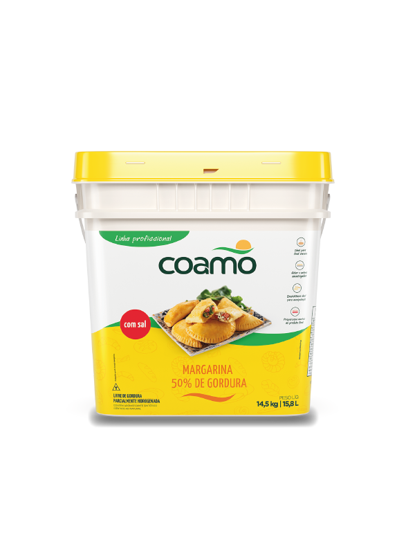 MARGARINA COAMO CREMOSA 50%L C/S BALDE 14,5 KG CÓD: 14000