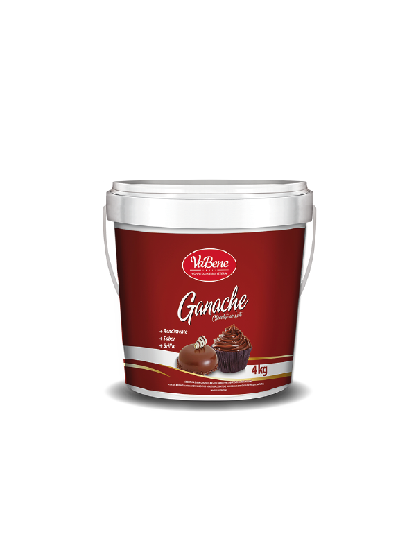 GANACHE CHOCOLATE AO LEITE 4 KG VABENE CÓD: 13653