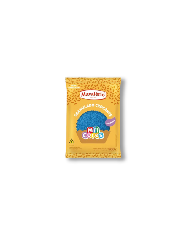 GRANULADO AQUARELA AZUL 500G MIL CORES CÓD: 00003