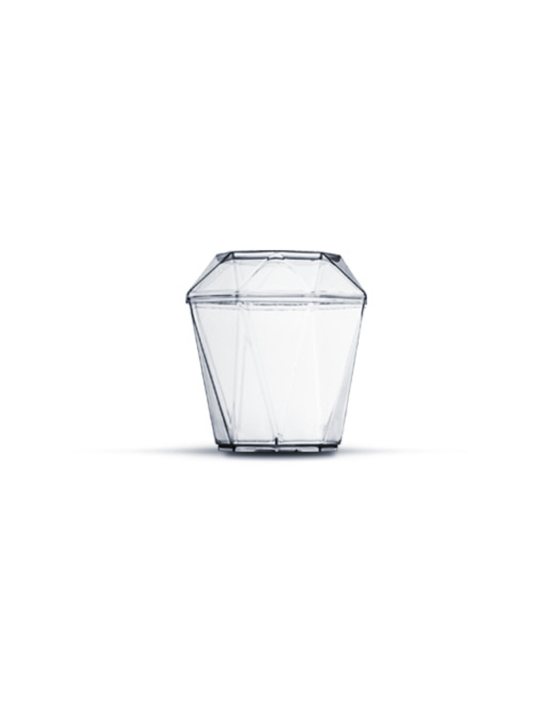 COPO DIAMANTINHO C/TAMPA 150 ML (10 UNID) PLASTILANIA CÓD: 13145