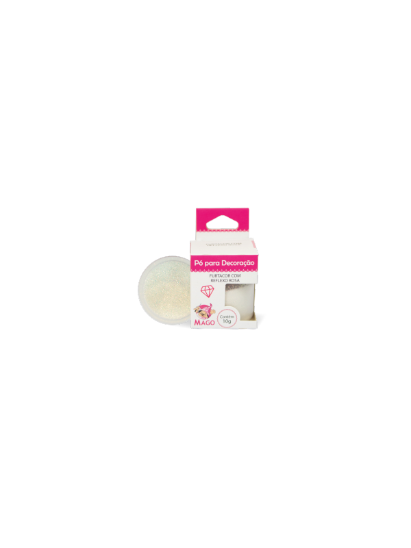 PO P/ DECORACAO FURTACOR REFLEXO ROSA 1 UN 10G CÓD: 12292