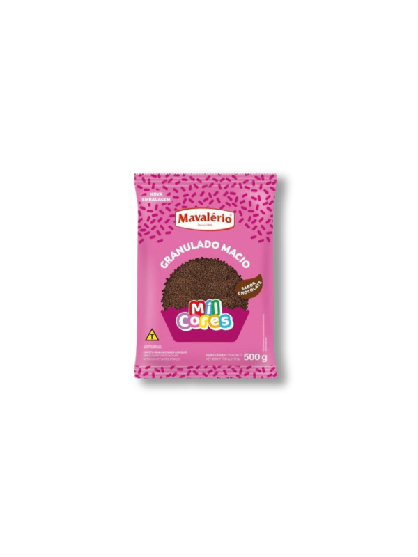 GRANULADO MACIO SAB. CHOCOLATE MIL CORES 500 GR CÓD: 14336