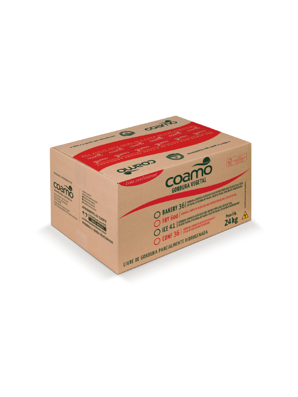 GORDURA VEGETAL COAMO BAKERY 36 C/ 24 KG CÓD: 14765