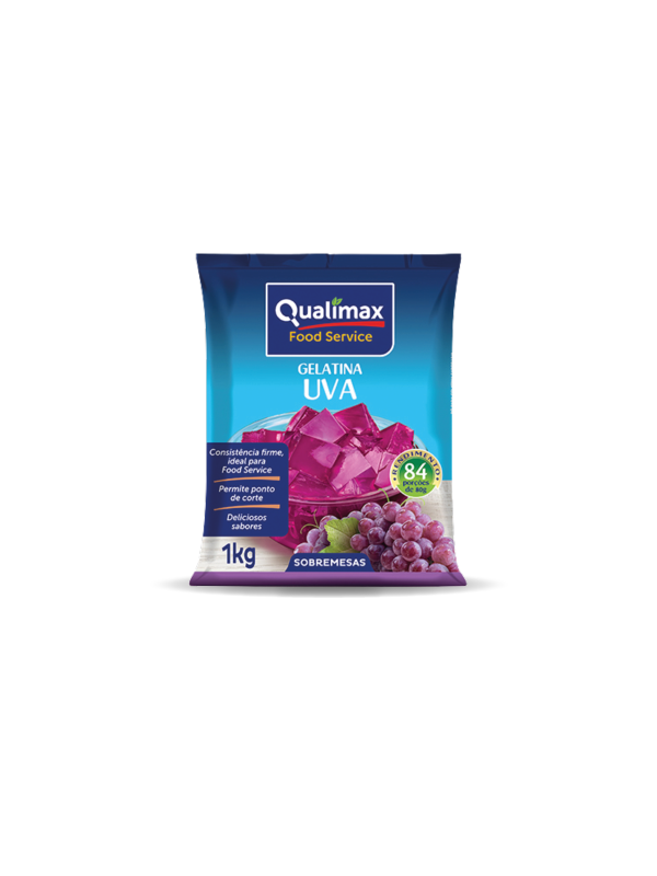 GELATINA EM PO UVA 1 KG QUALIMAX CÓD: 14303