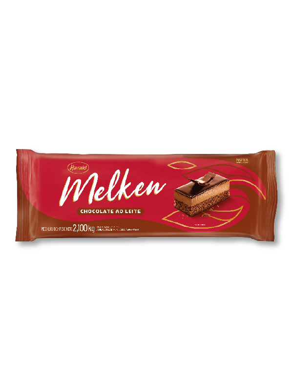 CHOCOLATE BARRA AO LEITE 2,1 KG – MELKEN HARALD CÓD: 00583