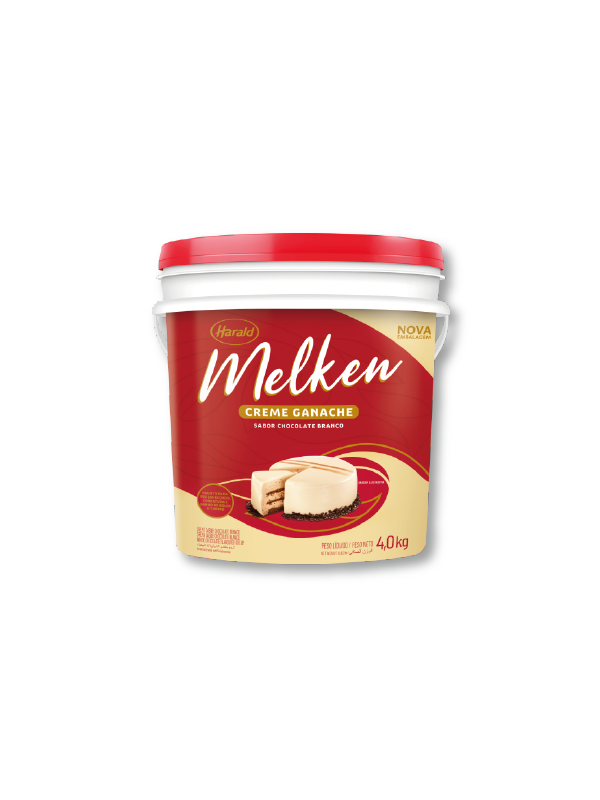 GANACHE MELKEN BRANCO 4 KG HARALD CÓD: 11716