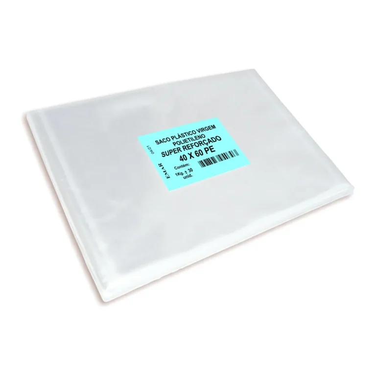 SACOS PLASTICOS 40 X 60 PE SUPER REFORÇADO – PACOTE C/ 1 KG CÓD: 12733