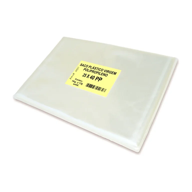 SACOS PLASTICOS 25 X 40 PP – PACOTE C/ 1 KG CÓD: 12585