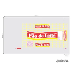 EMBALAGENS PP 25 X 48 PAO DE LEITE AMARELO C/100UN CÓD: 00158