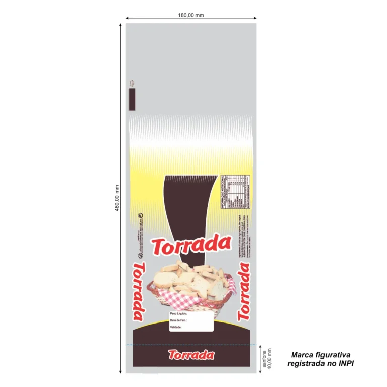 SACOS PLASTICOS PP 18 X 48 TORRADA C/ FOTO (TR-F) CÓD: 13282