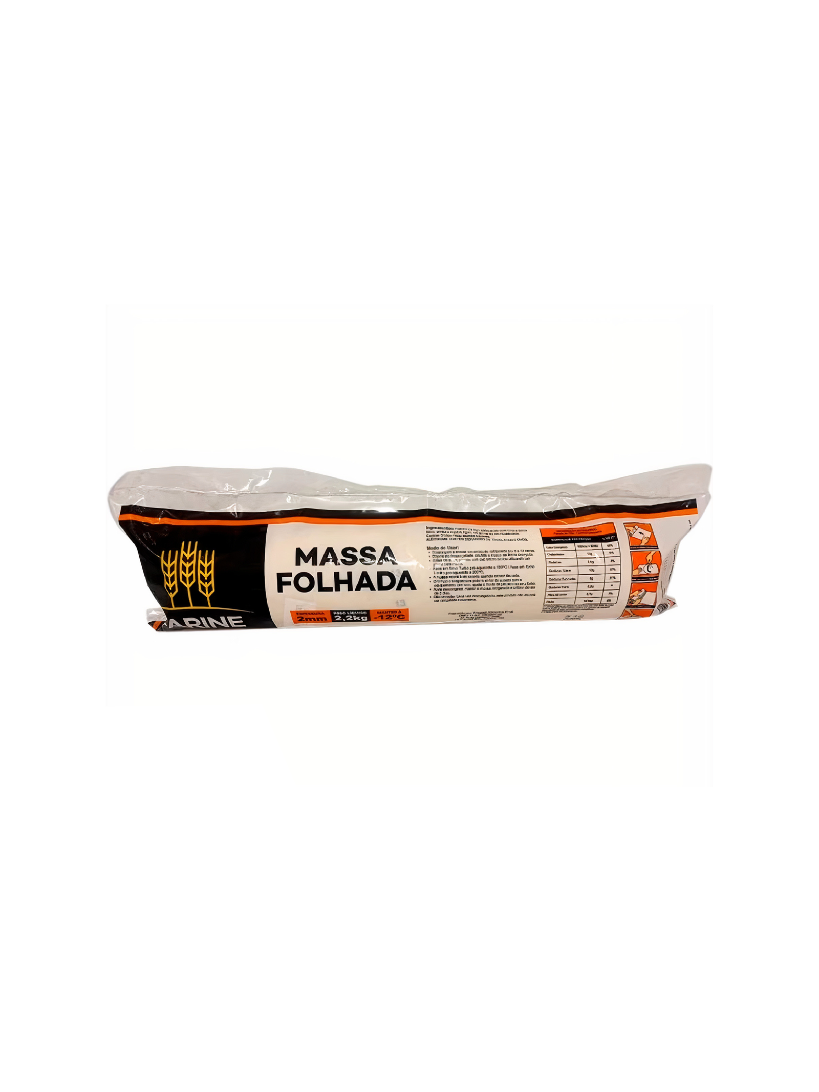 MASSA FOLHADA CONGELADA 2,0MM – 2,2 KG FARINE CÓD: 12799