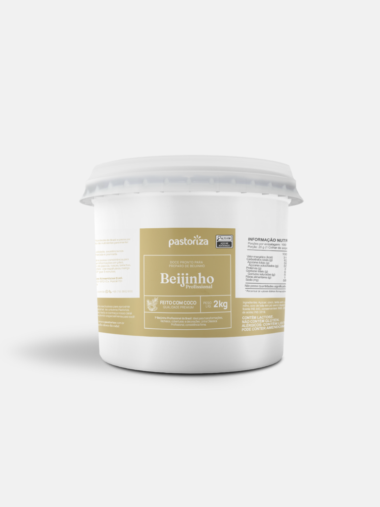 MASSA DE BEIJINHO PASTORIZA 02 KG CÓD: 00036