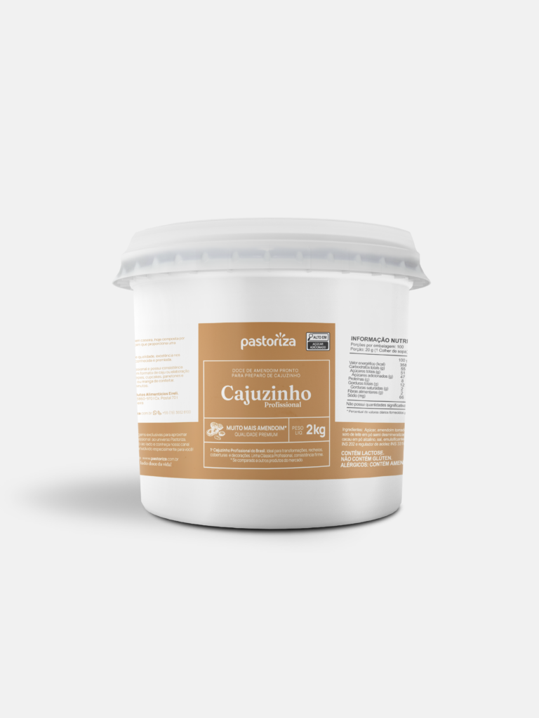 MASSA DE CAJUZINHO 2KG PASTORIZA CÓD: 13585