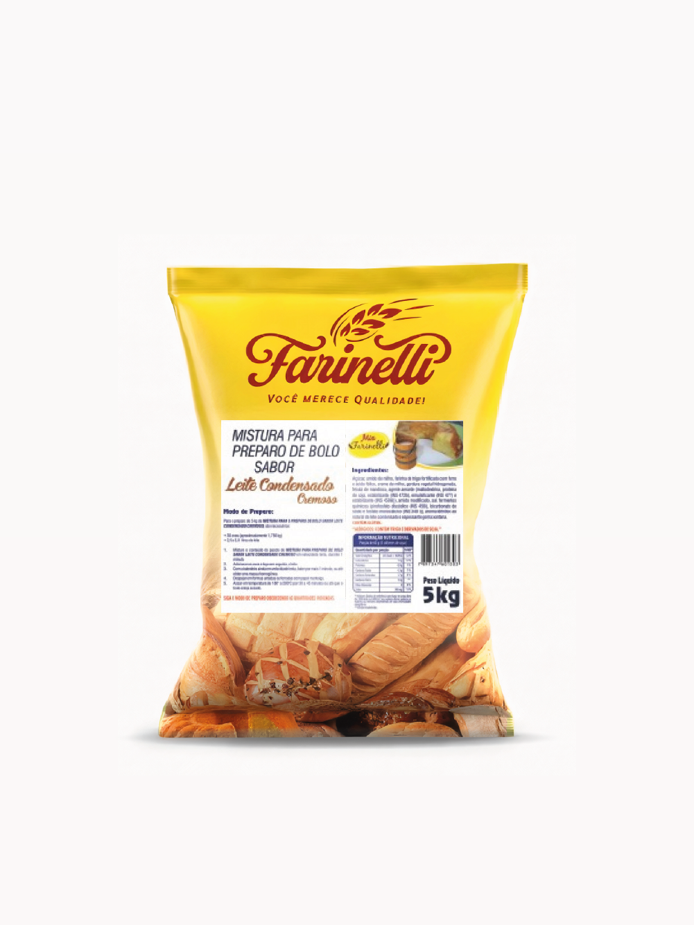 BOLO CREMOSO LEITE CONDENSADO 5 KG – FARINELLI CÓD: 12920