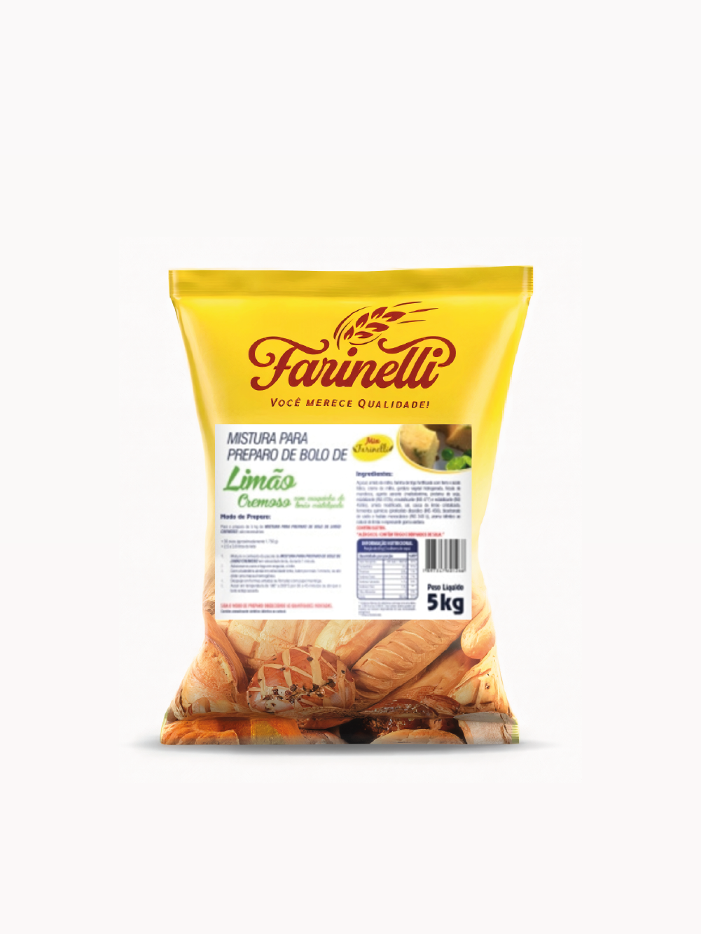 BOLO CREMOSO LIMAO 5 KG – FARINELLI CÓD: 12919