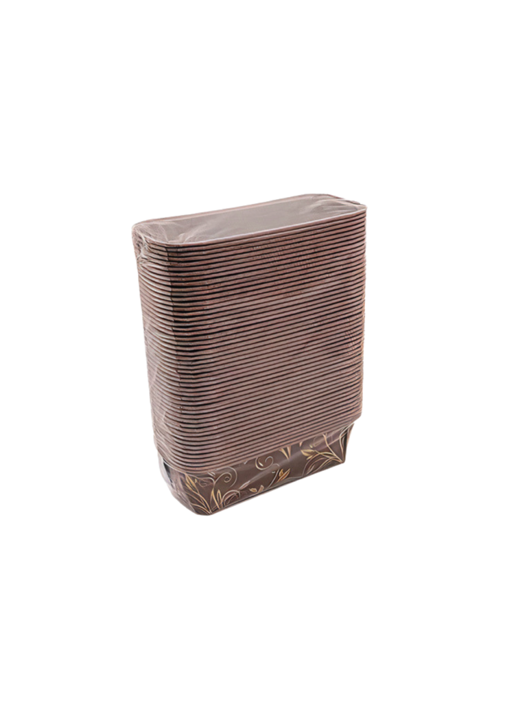 FORMA P/BOLO INGLES MARROM C/ DOURADO ECOPACK (C/50 UN) CÓD: 14487