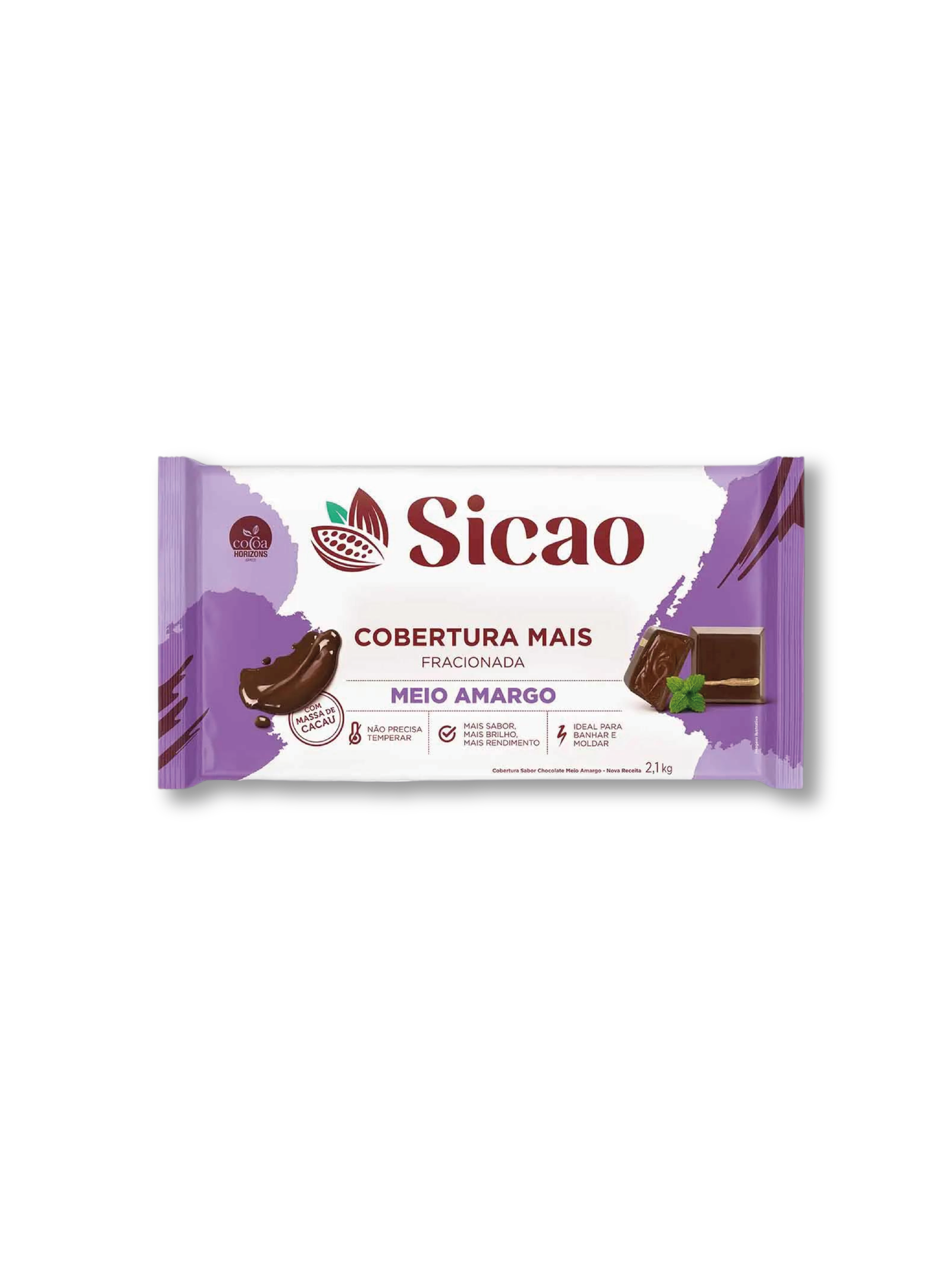 COBERTURA BARRA MEIO AMARGO 2,1 KG – SICAO MAIS CÓD: 12442