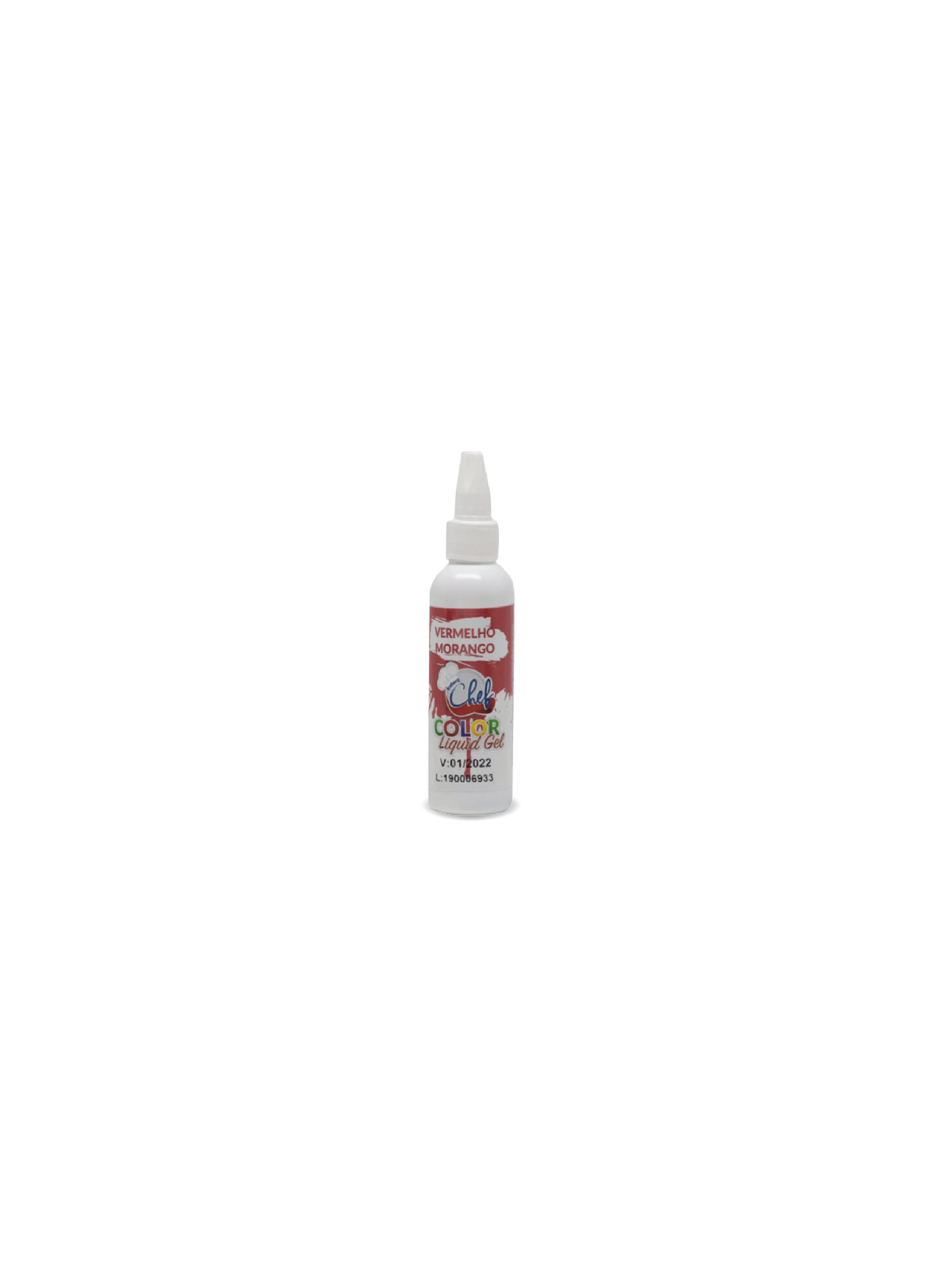 CORANTE COLOR LIQUID GEL VERMELHO MORANGO 60G ICEBERG CÓD: 13521