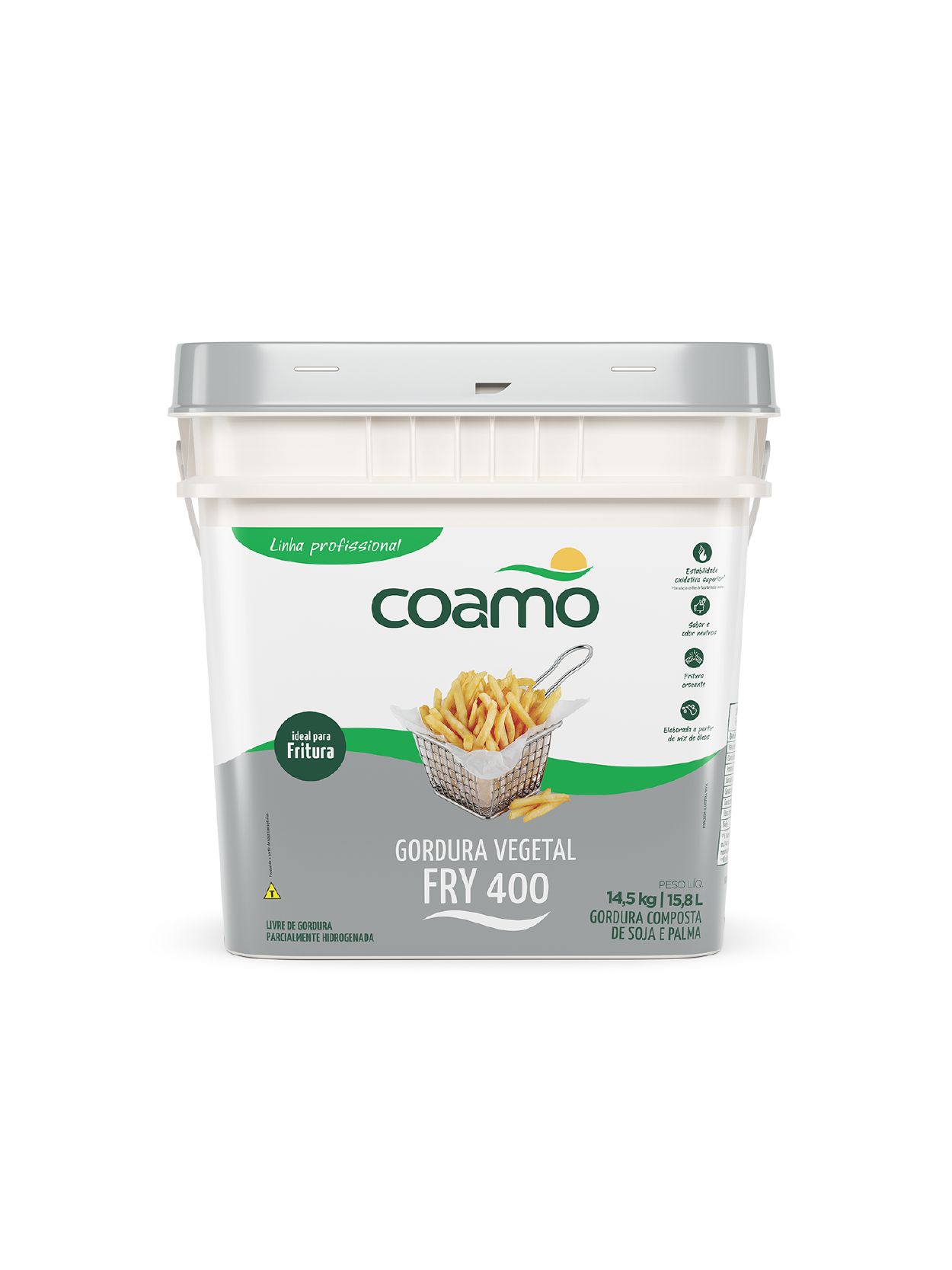 GORDURA VEGETAL COAMO FRY 400 BD 14,5 KG CÓD: 15000