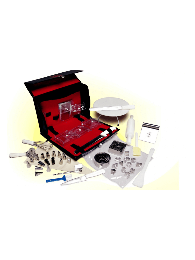 MALETA KIT CONF CONTENDO 19 ITENS PARA CONFEITAR CIMA CÓD: 13499