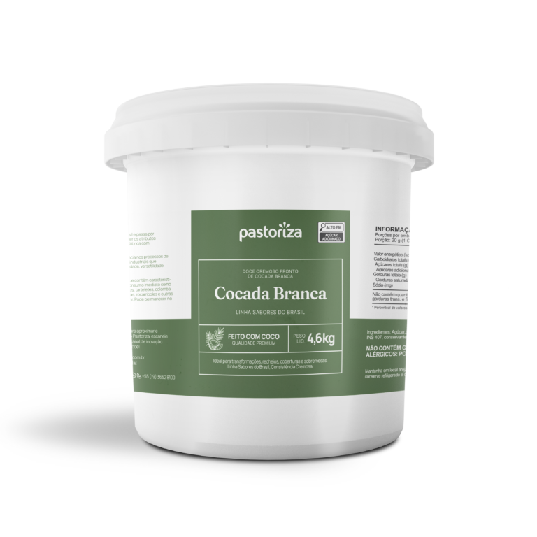 COCADA BRANCA CREMOSA 4,6KG PASTORIZA CÓD: 14980