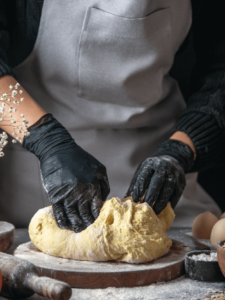 LUVA VINILFLEX BOMPACK S/PO PRETA P C/100 CÓD: 13782