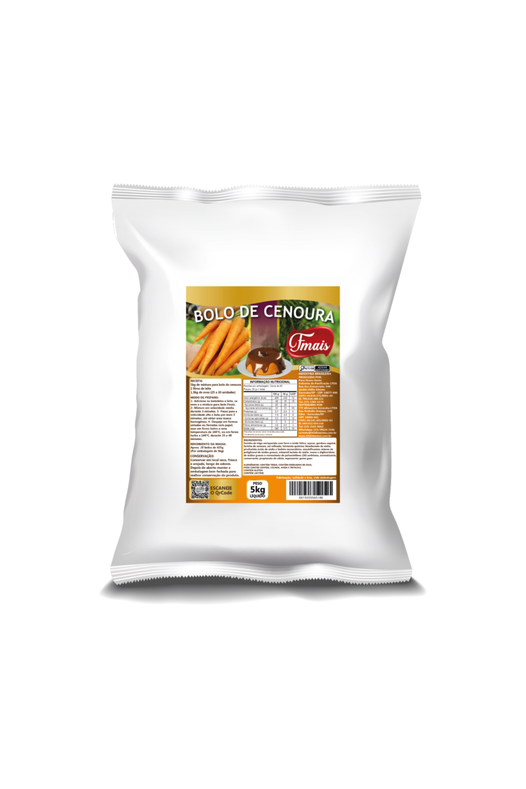 BOLO DE CENOURA 5KG FMAIS CÓD: 15039