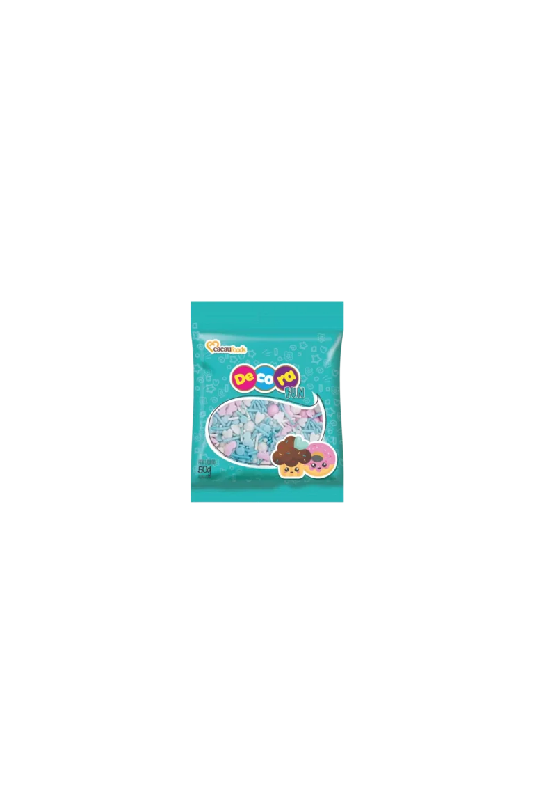 CONFEITO SWEET AZUL BAG DECORA CACAU FOODS 50G CÓD: 15144
