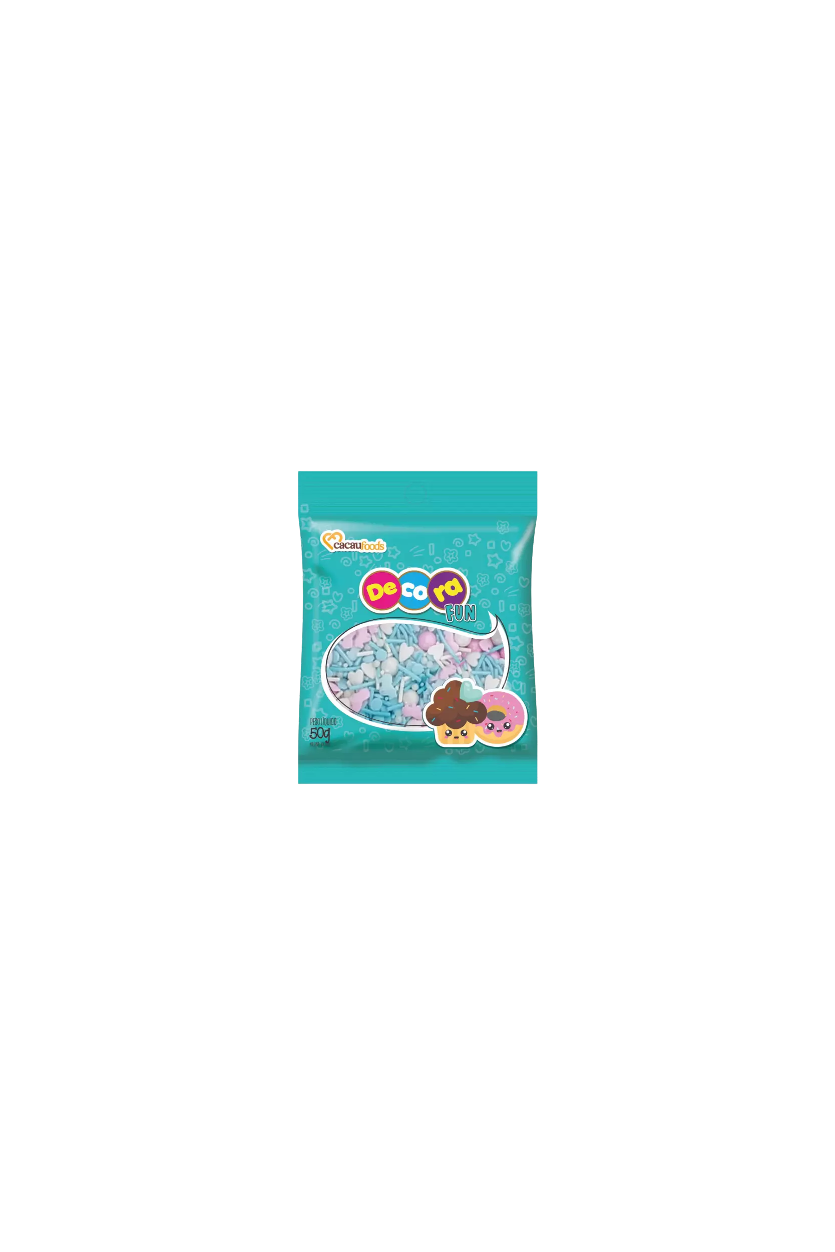 CONFEITO SWEET AZUL BAG DECORA CACAU FOODS 50G CÓD: 15144