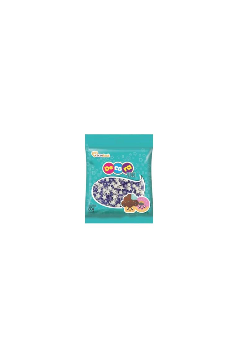 CONFEITO FANTASY ROXO BAG DECORA CACAU FOODS 50G CÓD: 15147