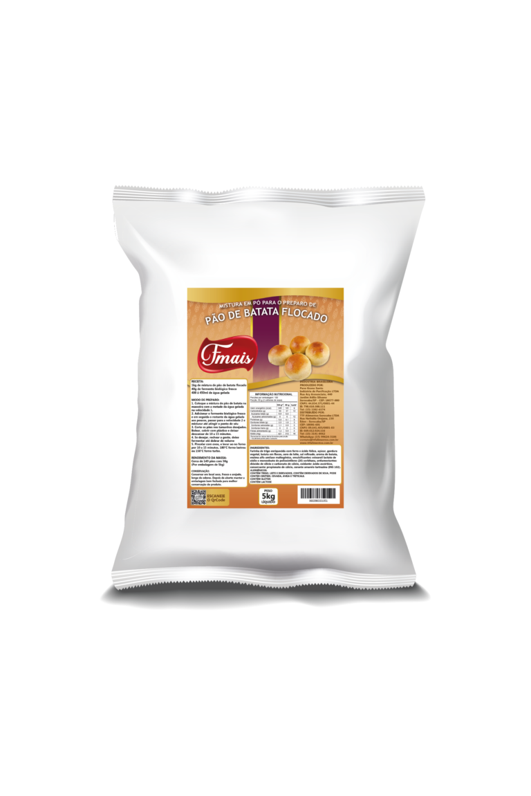 PÃO DE BATATA 5 KG FMAIS CÓD: 14525