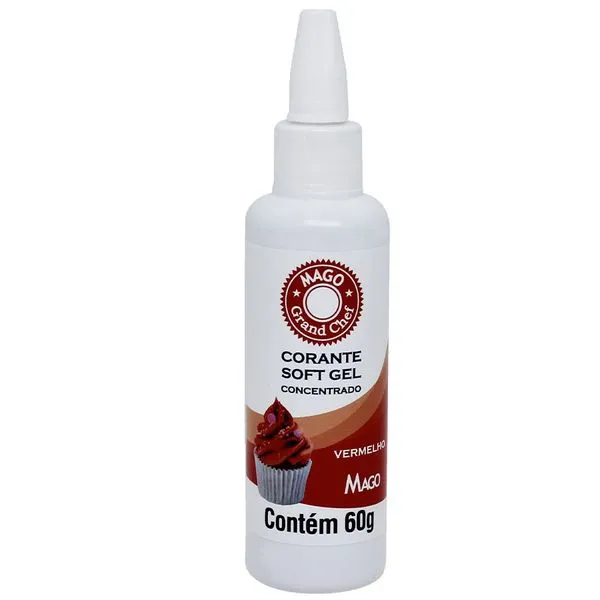 CORANTE SOFT VERMELHO 60G MAGO CÓD: 15620