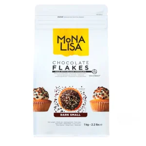 CHOCOLATE FLAKES SPLIT 4D AMARGO 1KG MONALISA CALLEBAUT CÓD: 14857