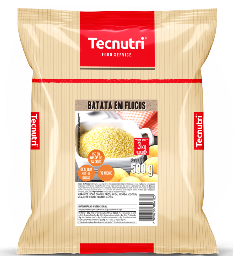 BATATA EM FLOCOS TECNUTRI 500G MIST PREP CÓD: 13711