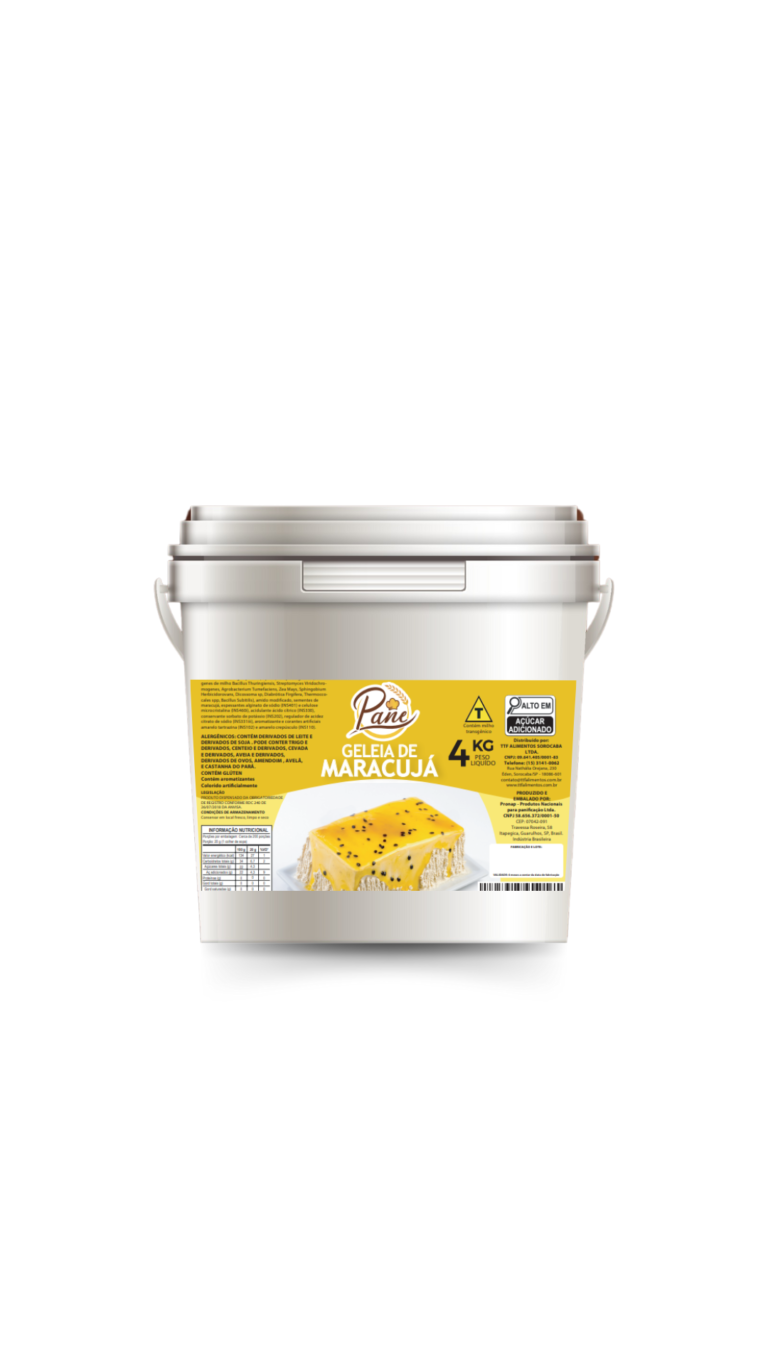 GELEIA DE BRILHO DE MARACUJA 4 KG  PANE – 8959 CÓD:15395