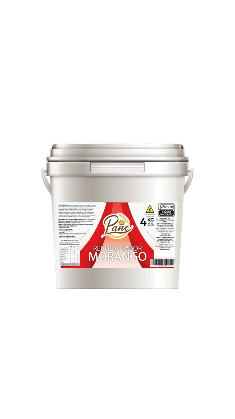RECHEIO SABOR MORANGO PANE 4KG UN – 8904 CÓD:15372