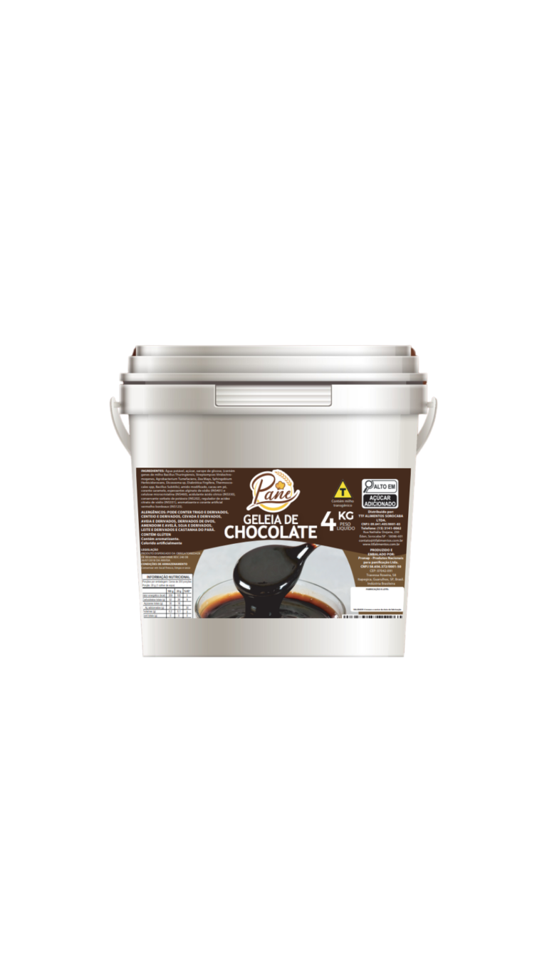 GELEIA DE BRILHO CHOCOLATE 4 KG  PANE – 8997 CÓD:15396