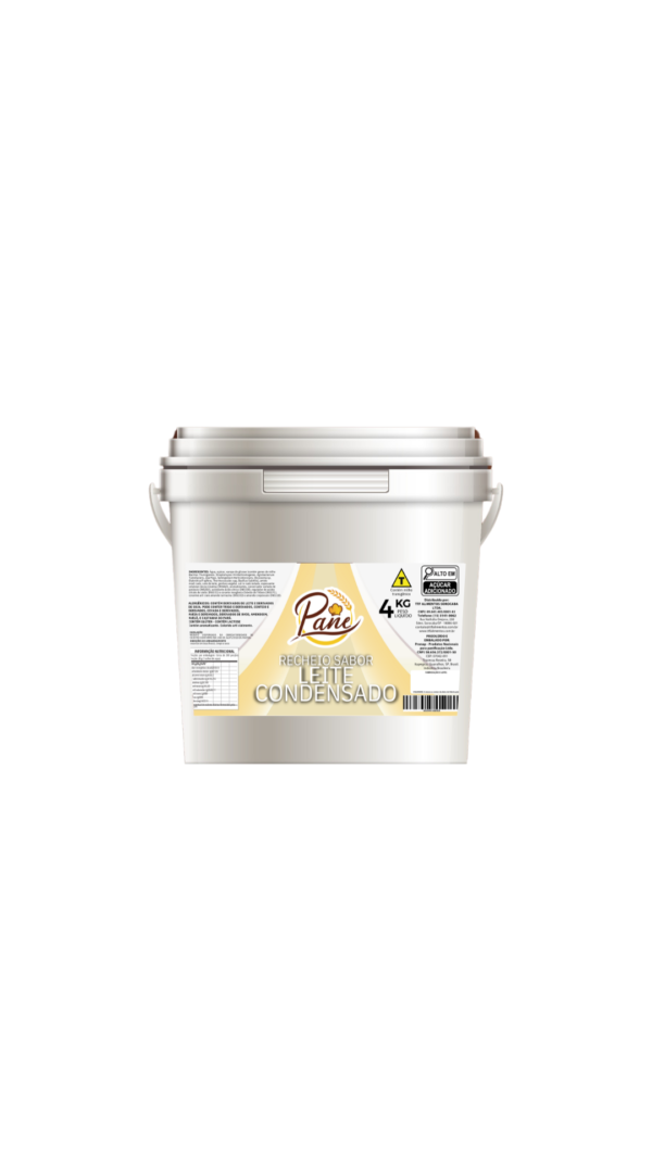 RECHEIO SABOR LEITE CONDENSADO PANE 4KG UN - 8928 CÓD:15364