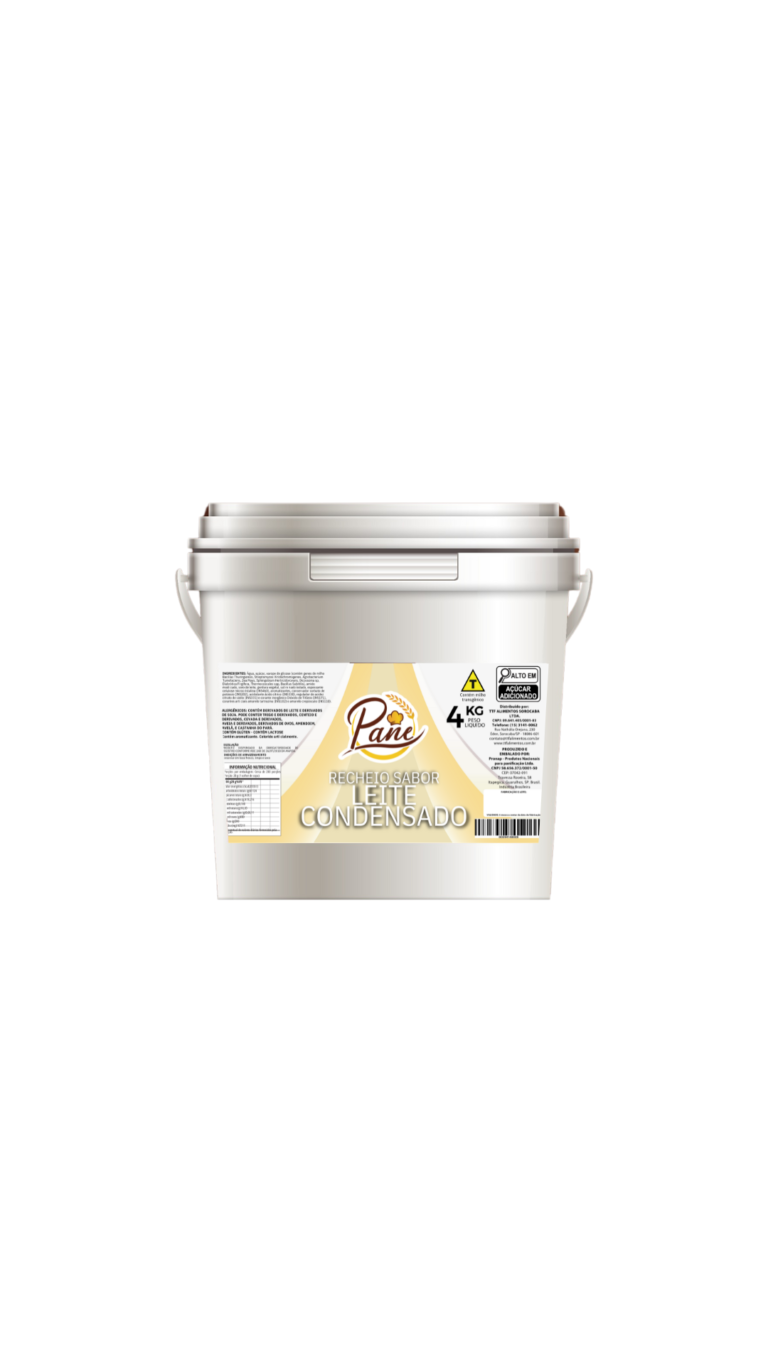 RECHEIO SABOR LEITE CONDENSADO PANE 4KG UN – 8928 CÓD:15364