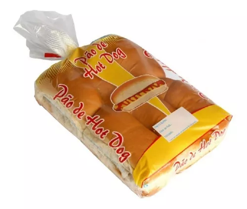 SACOS PLAST PP 25X48 PAO DE HOT DOG 100UN C/FOTO -9099 CÓD:12839