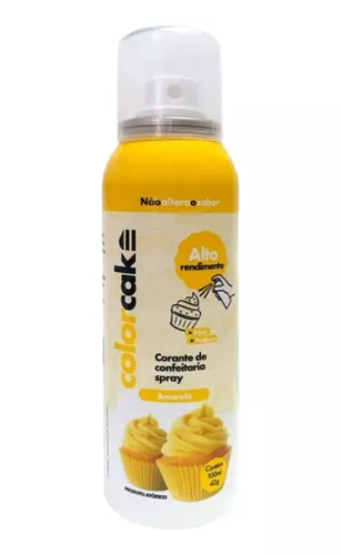 SPRAY CORANTE 42G AMARELO  COLORCAKE CÓD: 15706