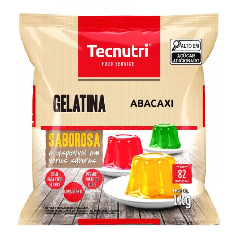 GELATINA EM PO ABACAXI 1 KG TECNUTRI -0291 CÓD:13714
