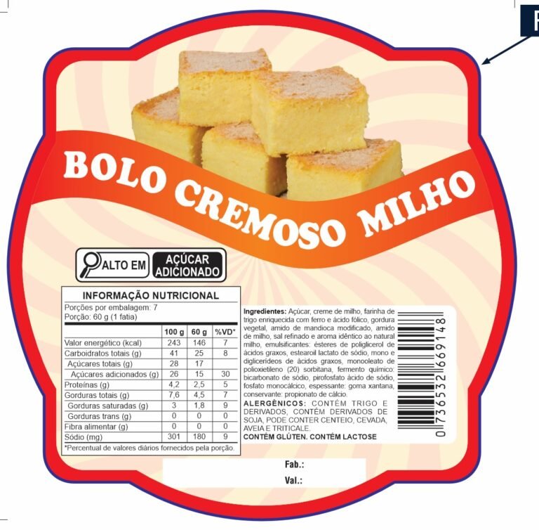 ETIQUETA ESP. 9X9 BOLO CREMOSO MILHO (50 UN) – 9148 CÓD:14031