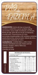 ETIQUETA ESP. 100 X 50  PAO DA FAZENDA 50 UND  CÓD:15574