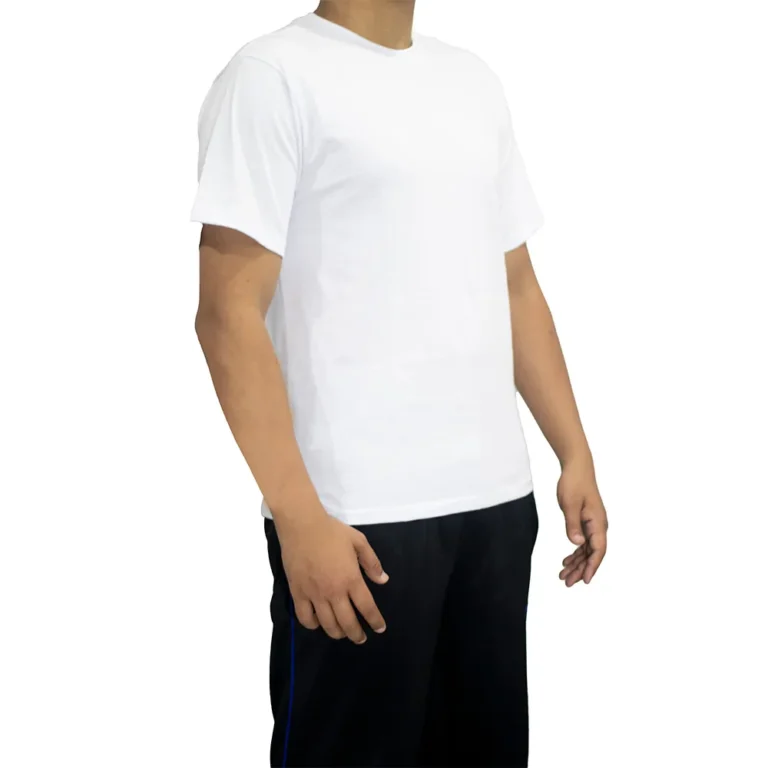 CAMISETA MALHA ALGODÃO BRANCA M (RS) CÓD: 15756