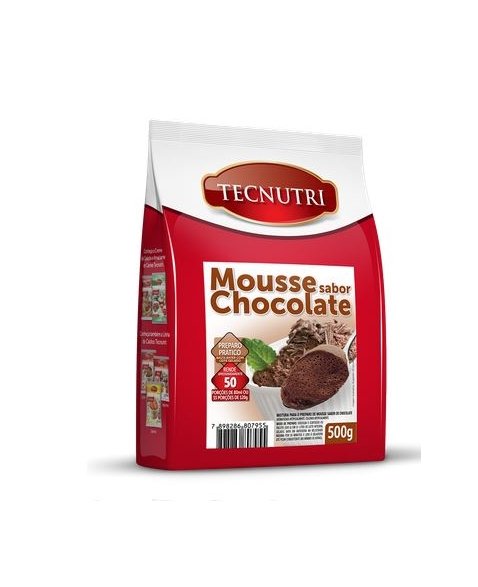 MIST. EM PO P/ MOUSSE CHOCOLATE 500G TECNUTRI -7955 CÓD:15571