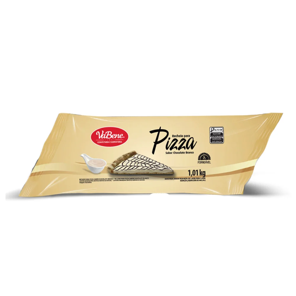 RECHEIO P/PIZZA SAB. CHOCOLATE BRANCO 1,01 KG VABENE -CÓD:14062