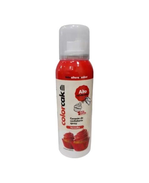 SPRAY CORANTE 42G VERMELHO COLORCAKE CÓD: 15709