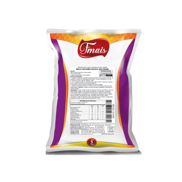 MIST. EM PÓ P/ BOLO MOUSSE PAÇOCA 5KG FMAIS CÓD:15888